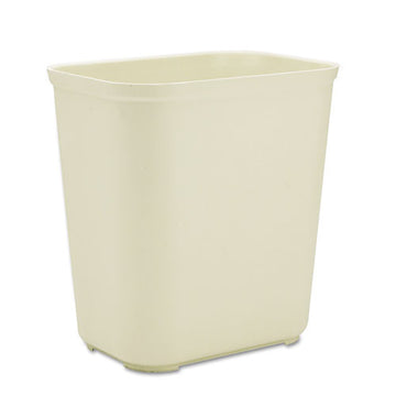 Rubbermaid® Commercial Fire-resistant Wastebasket, Rectangular, Fiberglass, 7 Gal, Beige freeshipping - TVN Wholesale